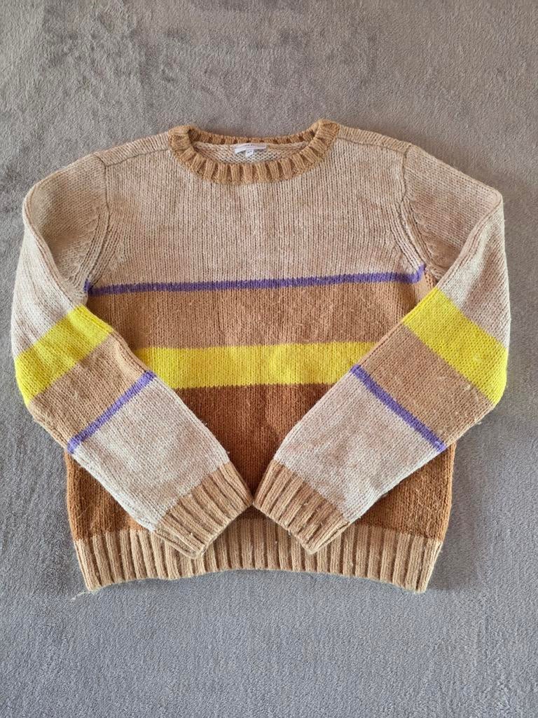 Pull en maille rayé beige/marron Hampton Bays pour enfants t, Enlèvement, Beige