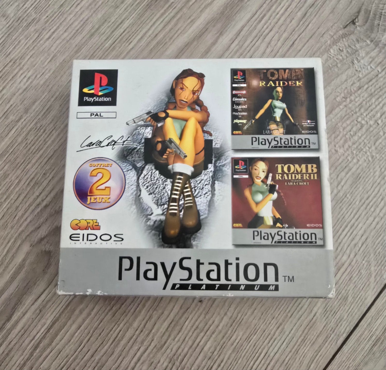Zeldzame Tomb Raider I & II Platinum 2-spelset - PS1, Games en Spelcomputers, Games | Sony PlayStation 1, Ophalen of Verzenden