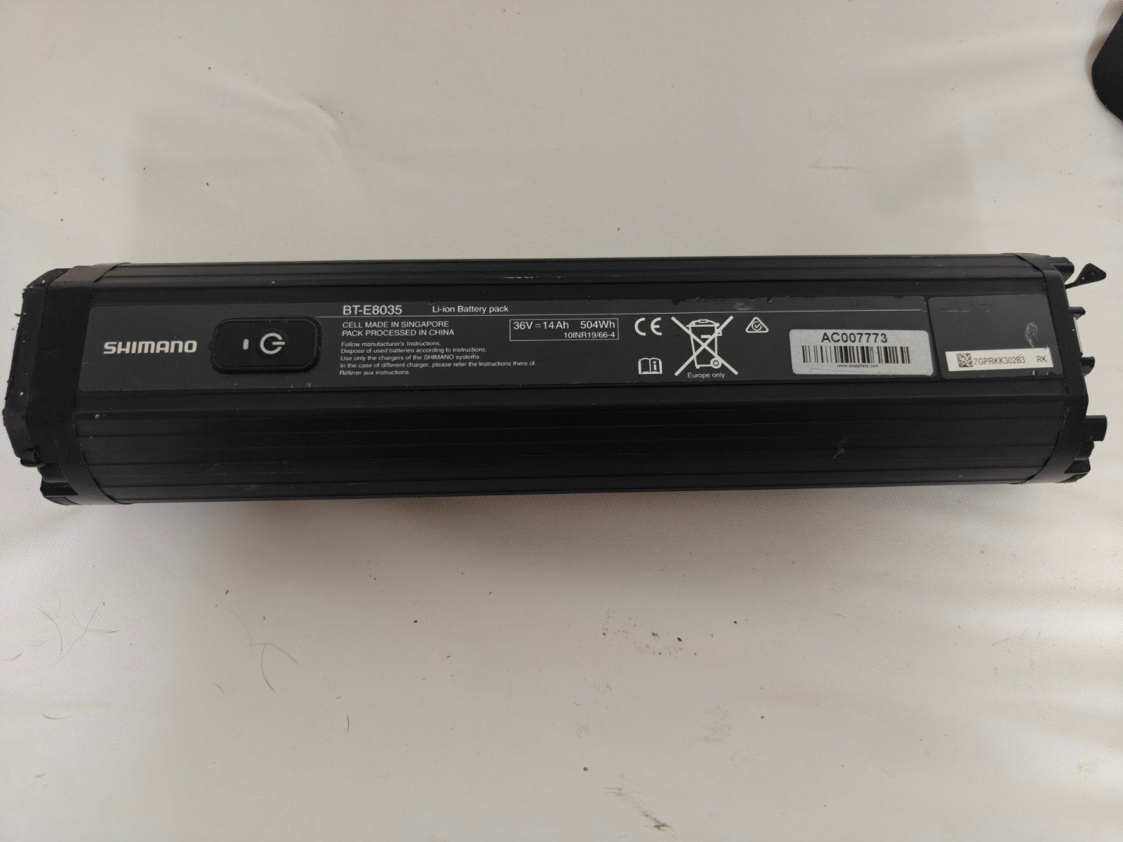 batterie Li-ion BT-E8035, Vélos & Vélomoteurs, Accessoires vélo | Batteries de vélo, Utilisé