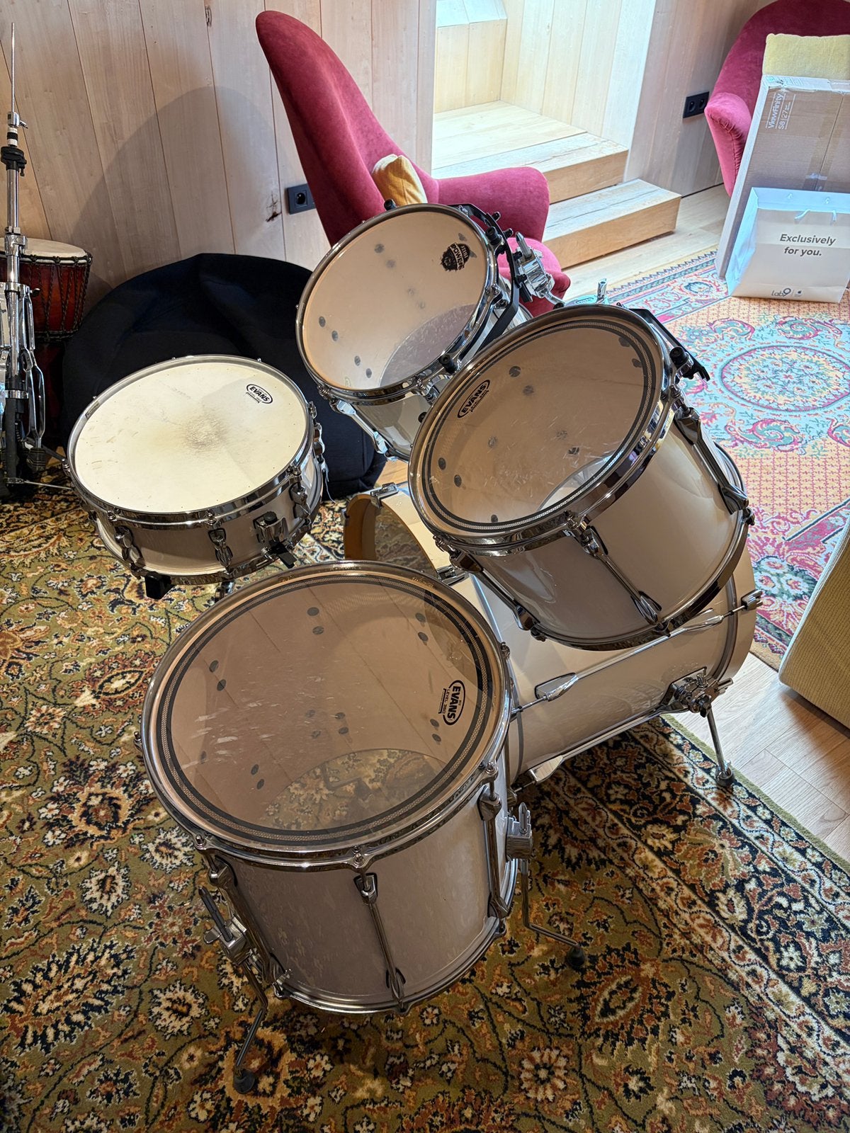 Kits de fûts/shell set Tama Superstar Sugar White SK52, Musique & Instruments, Enlèvement, Comme neuf, Tama