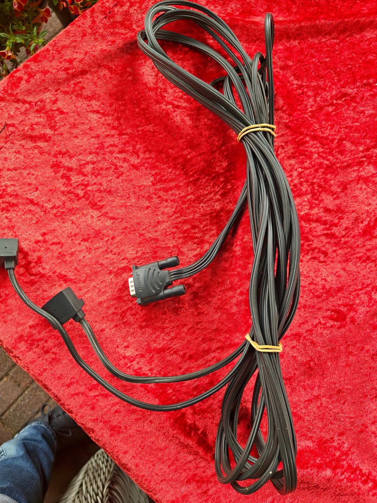 Bose 321 luidsprekerkabels originele lengtes zwart, Ophalen of Verzenden