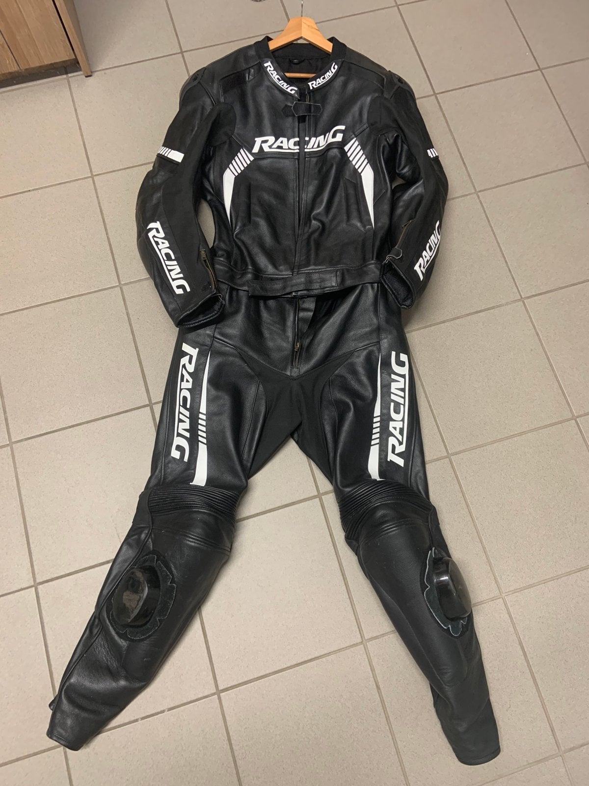 Combi leder motorpak ce protectie, Ophalen, Tweedehands, Heren, Combipak