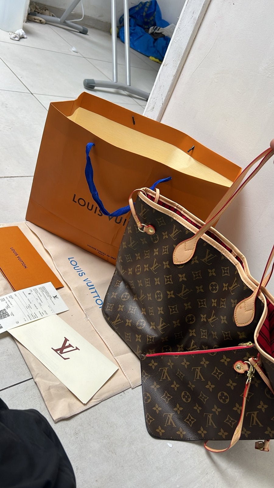 Louis Vuitton nooit volle tas, Ophalen of Verzenden, Nieuw, Bruin, Handtas