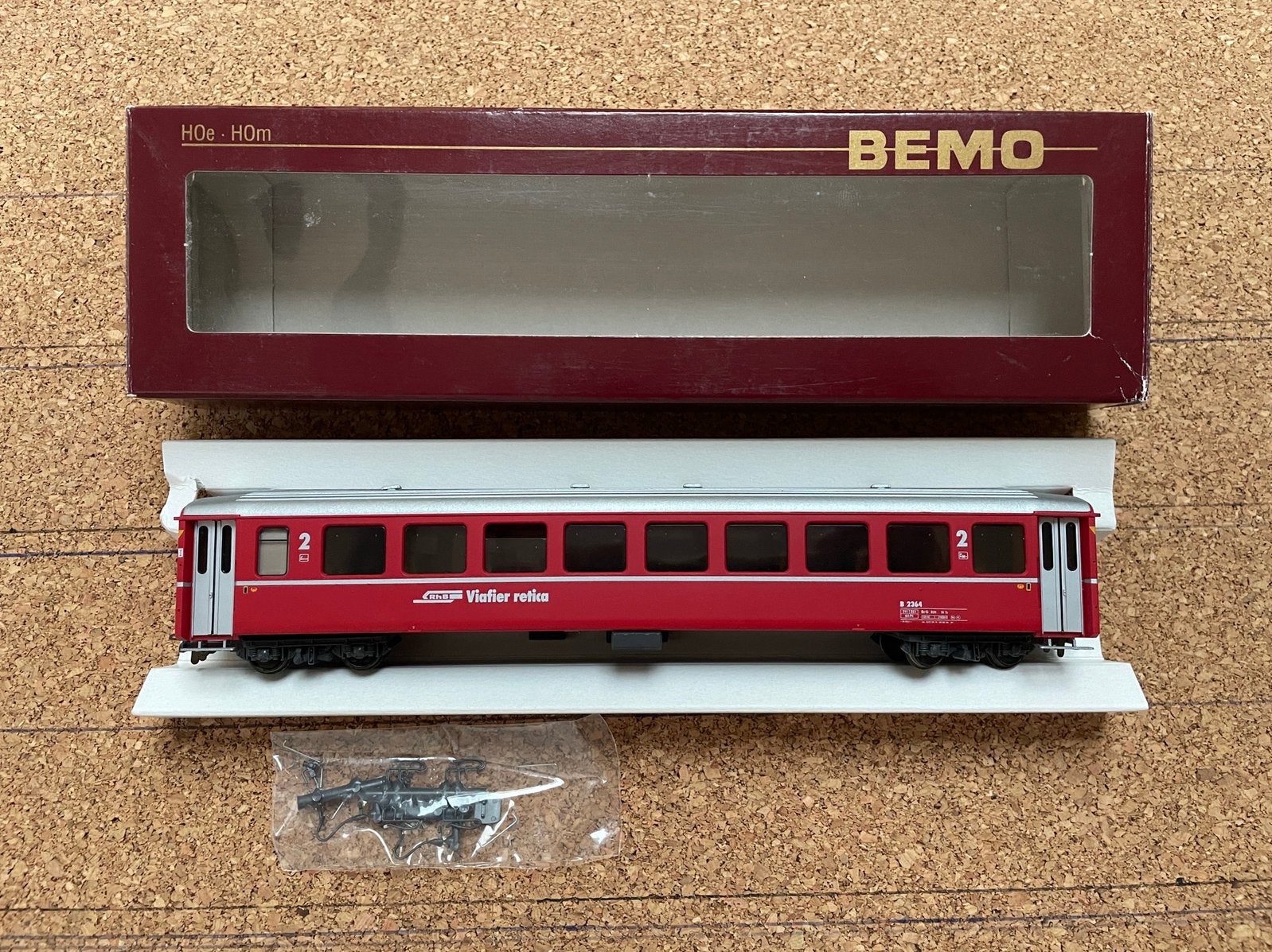 Bemo H0m RhB EW I Refit - 3250 134, Hobby & Loisirs créatifs, Trains miniatures | HO, Autres marques, Enlèvement ou Envoi, Wagon