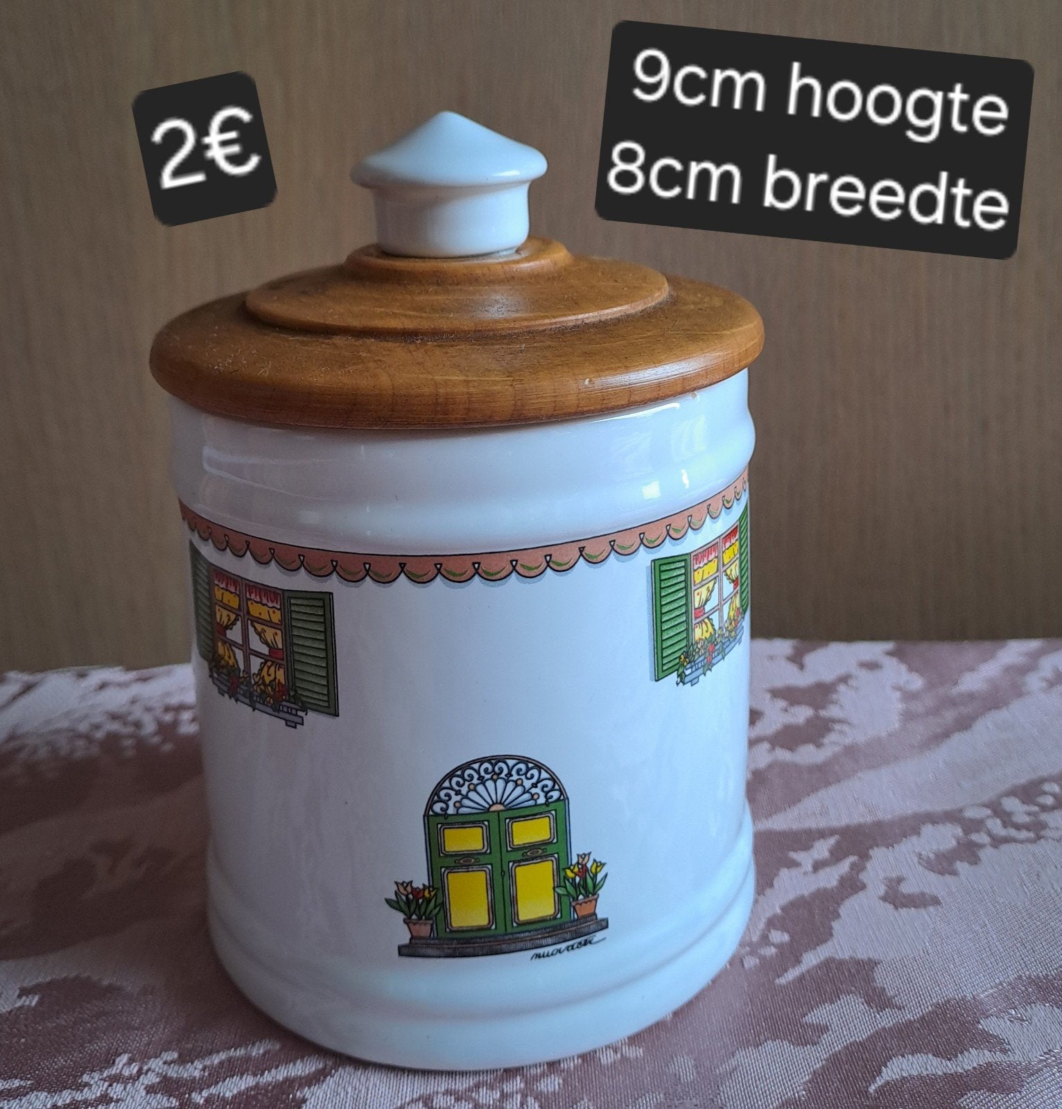 Vintage voorraadpot, Ophalen
