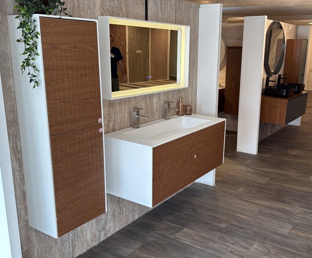 badmeubel Elegantia 120cm rondom corian, Ophalen, 100 tot 150 cm, Nieuw, Minder dan 100 cm
