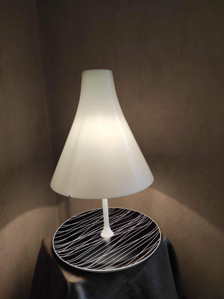 design nachtlampjes merk foscarini Tosca murano glas, Enlèvement ou Envoi, Blanc, Verre, Autres marques