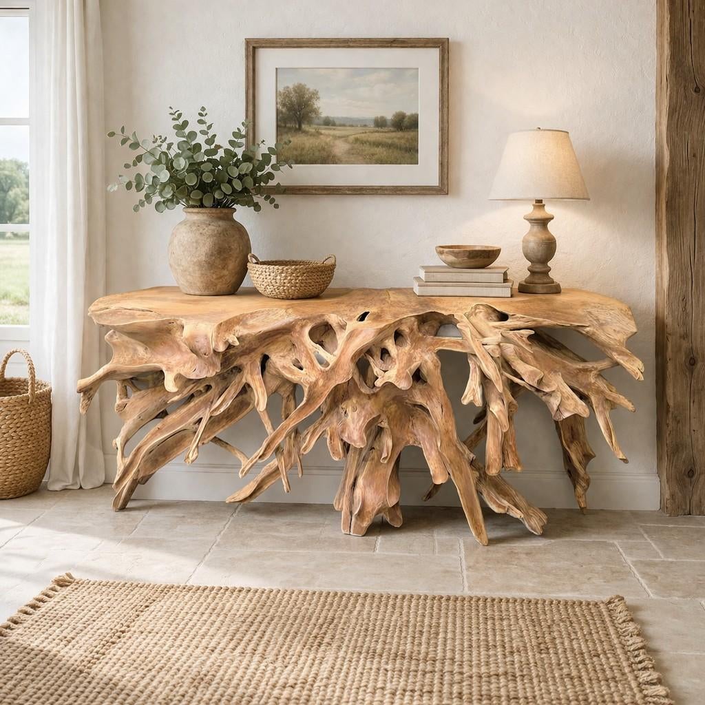 unieke console tafel, Ophalen of Verzenden, Hout