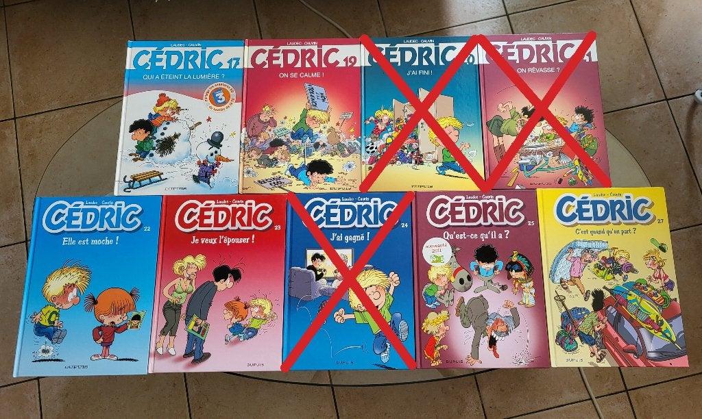 Lot BD Cédric (prix par tome), Plusieurs BD, Enlèvement, Laudec & Cauvin
