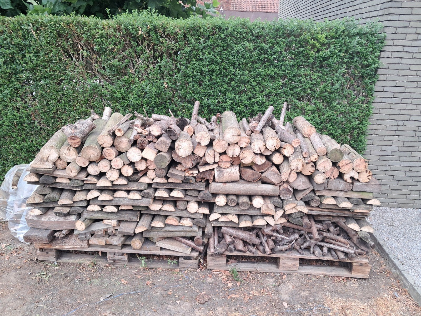 2.5 m3 brandhout, kers en eik, op lente gezaagd, Tuin en Terras, Brandhout, Minder dan 3 m³, Ophalen, Eikenhout, Blokken