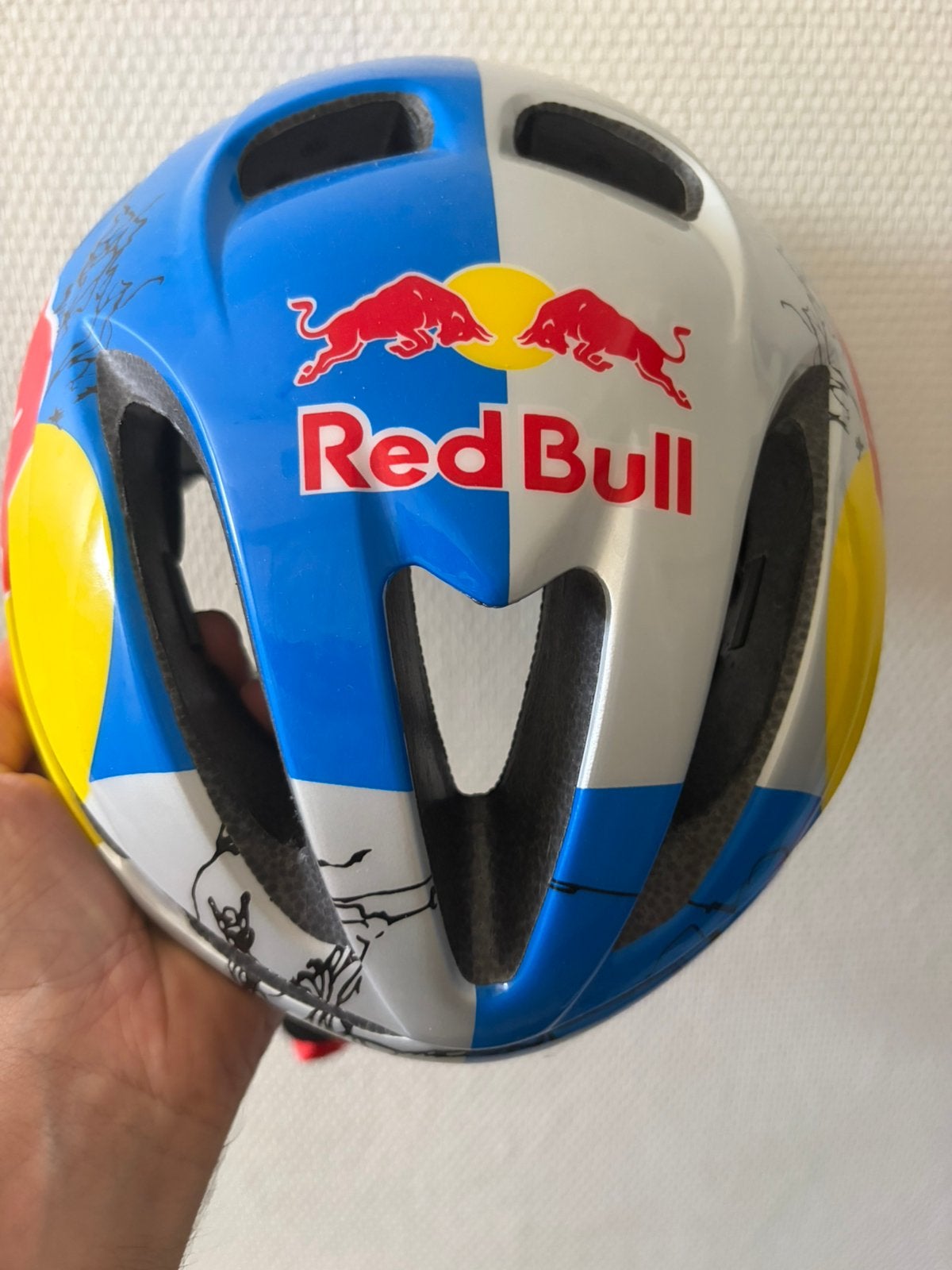 Redbull helm maat L, Fietsen en Brommers, Ophalen of Verzenden, Zo goed als nieuw, L