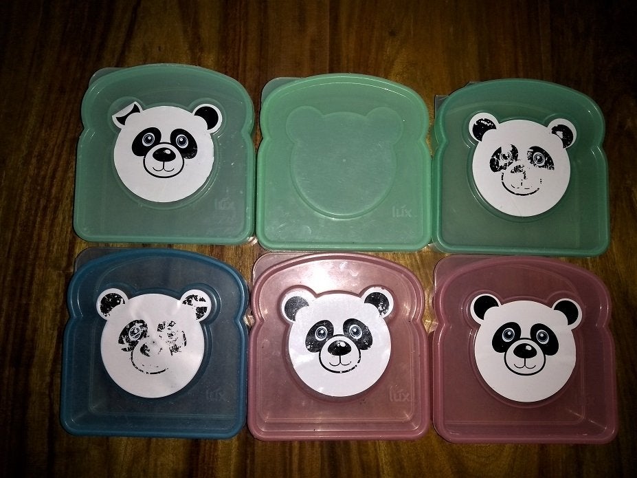 cuisine - Tupperware: lot de boîtes à tartines, Enlèvement, Utilisé