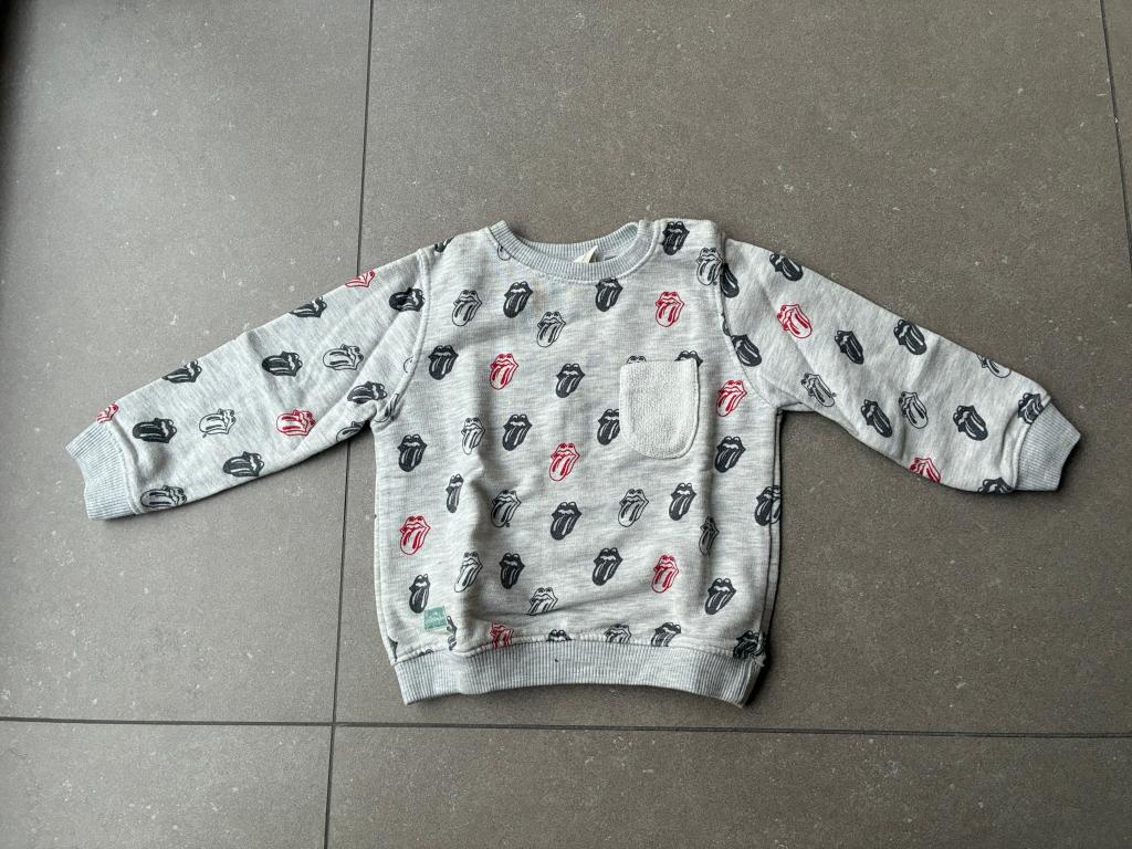 Grijze Sweater trui met print van Zara (Maat 92 / 2 jaar), Enfants & Bébés, Vêtements enfant | Taille 92, Garçon ou Fille, Enlèvement ou Envoi