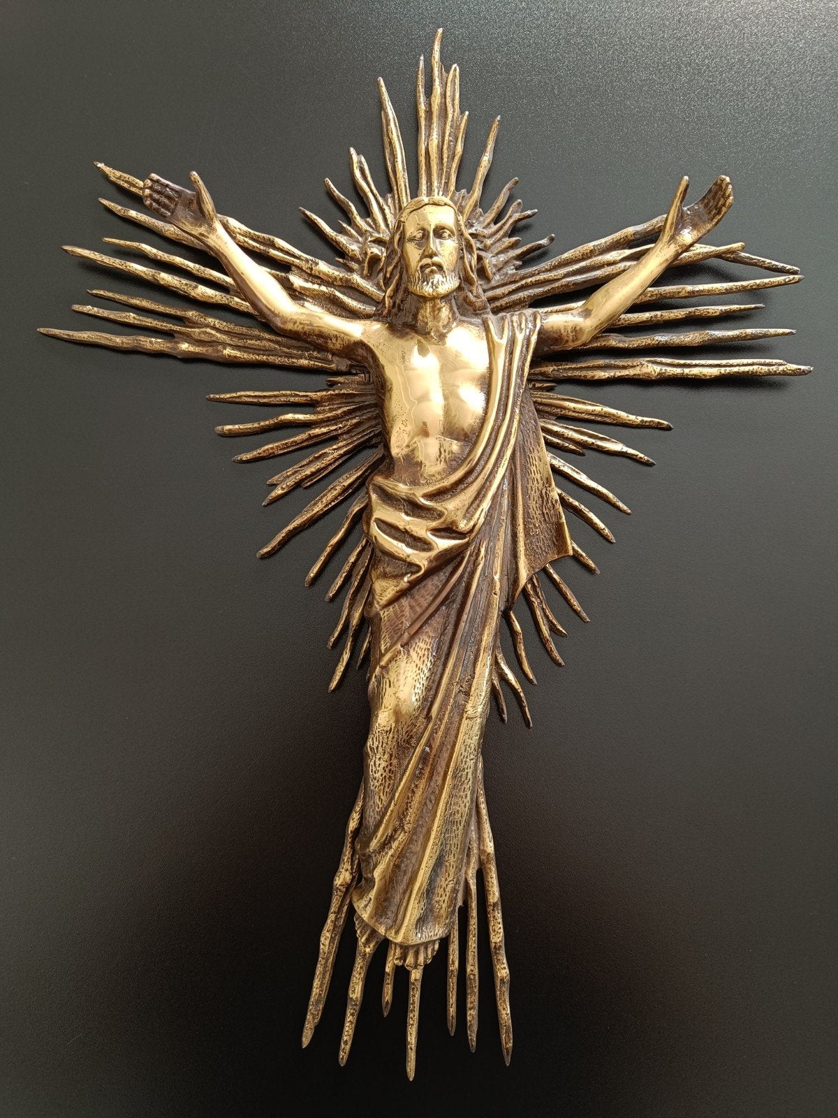 Jésus-Christ en bronze., Antiquités & Art, Enlèvement ou Envoi