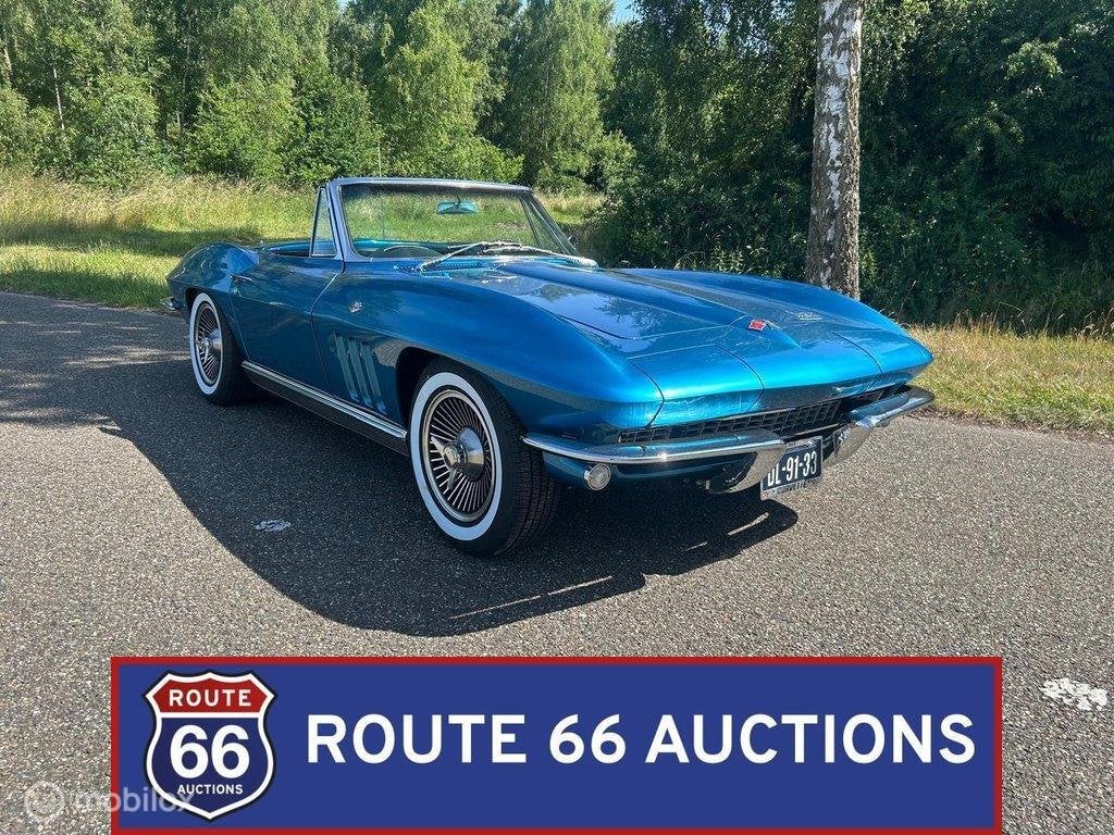 Chevrolet Corvette C2 Sting Ray | 1966 | Route 66 Auctions, Achat, Entreprise, Chevrolet, Boîte manuelle