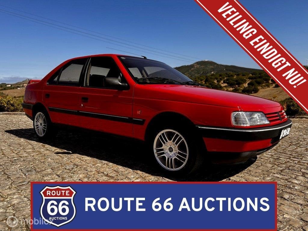 Peugeot 405 1.9 GRi 4x4 | 1991 | Route 66 Auctions, Auto's, Zwart, Bedrijf, Handgeschakeld, Overige carrosserie