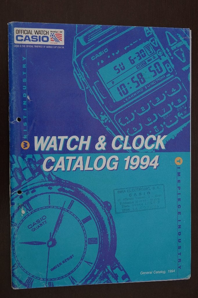 Casio catalogus WATCH & CLOCK CATALOG 1994, Ophalen of Verzenden, Catalogus, Casio, Gelezen