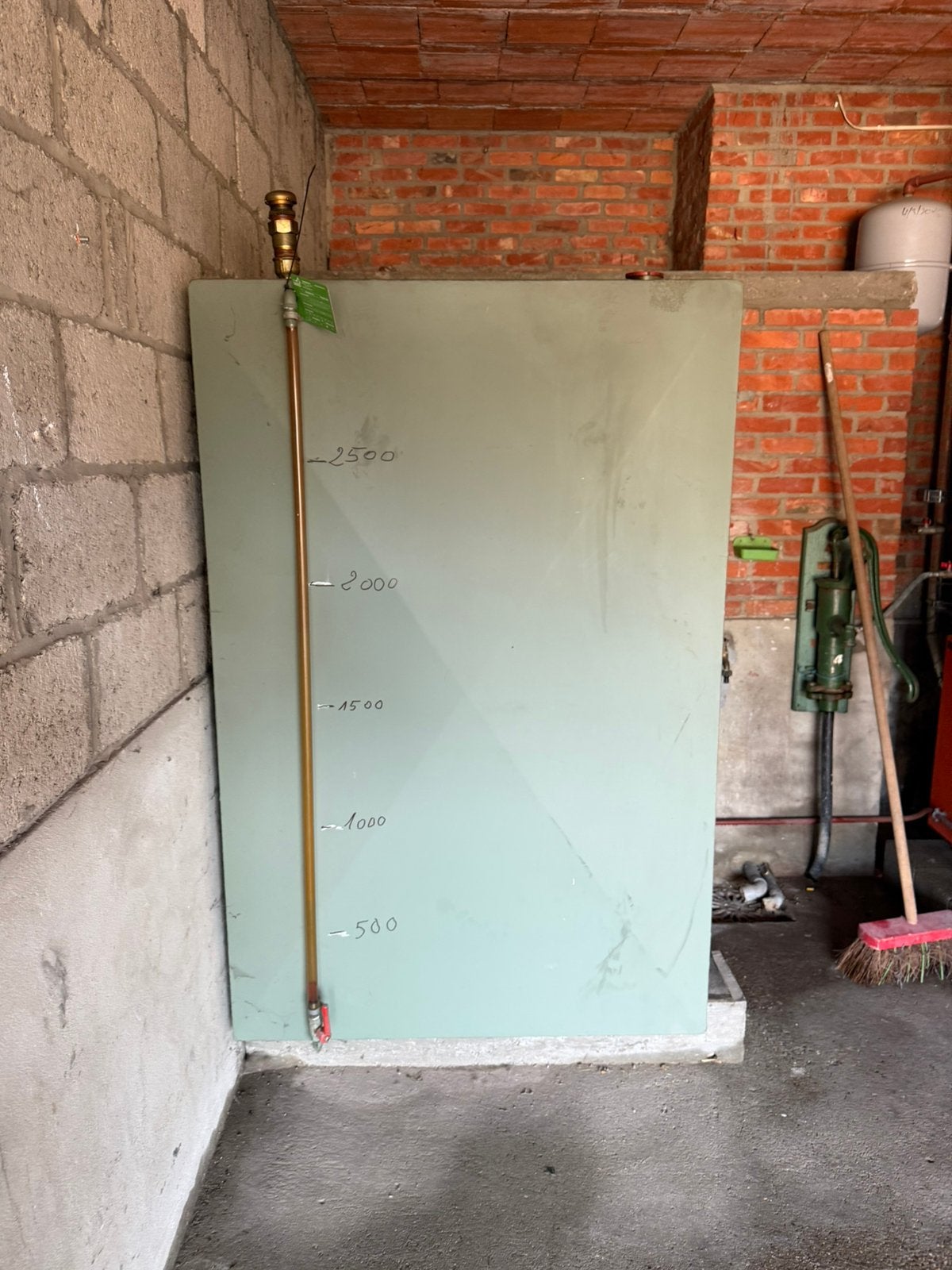 Mazout tank 3000L rechthoekig, Bricolage & Construction, Enlèvement, Comme neuf