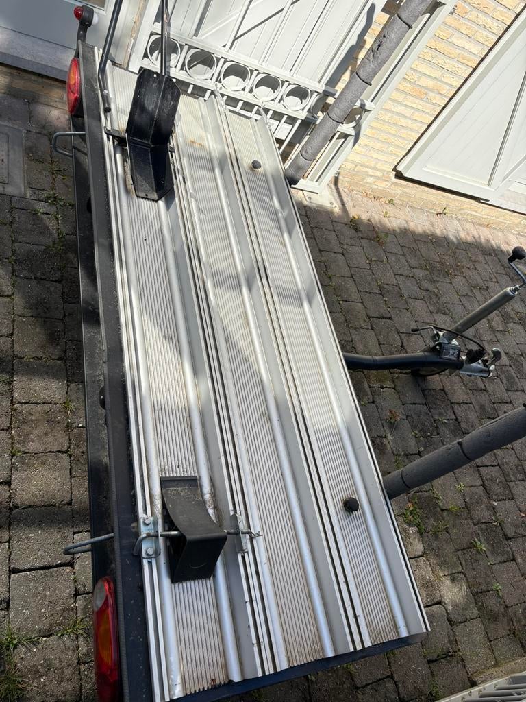 Te koop aanhangwagen voor twee lichte of één zware moto, Enlèvement, Utilisé