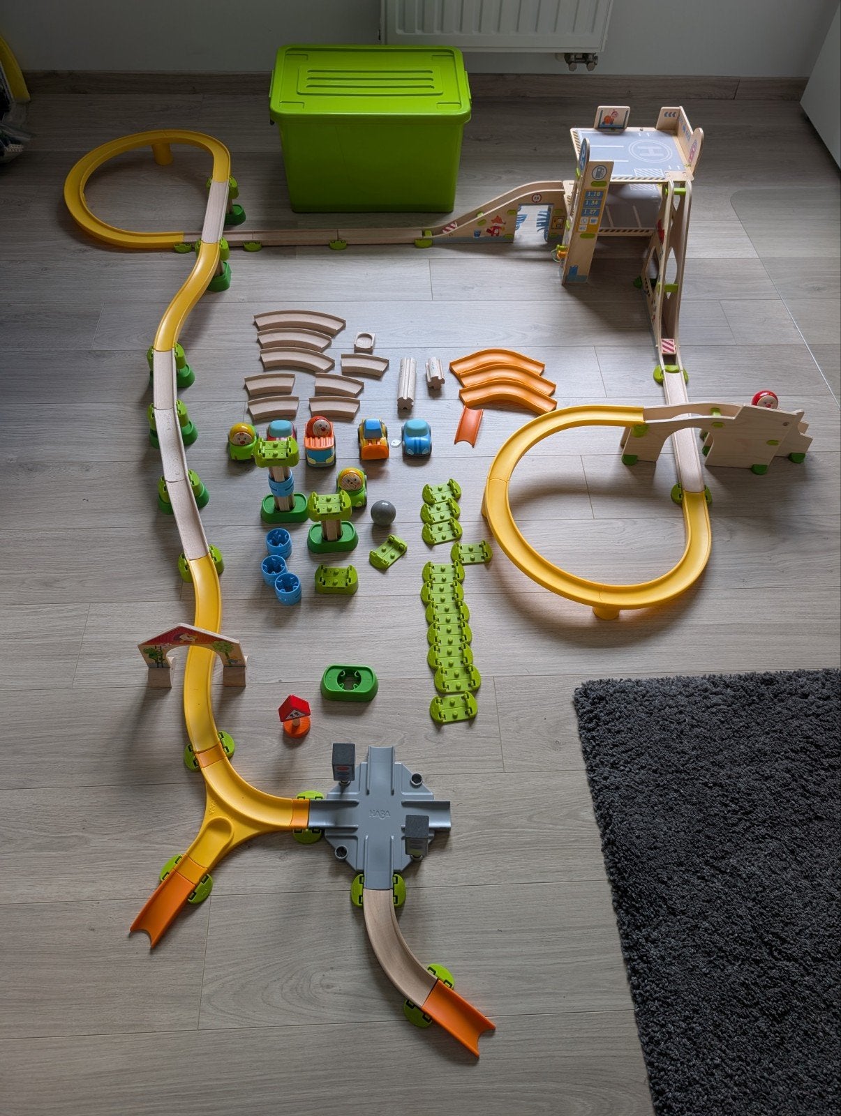Haba Kullerbu basissets met Garage uitbreiding, Ophalen, Gebruikt