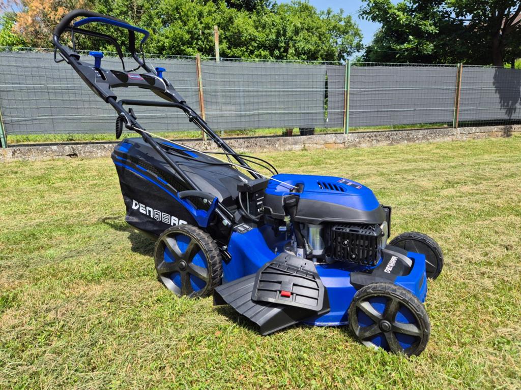 Tondeuse DENQBAR DQ-R53EV, Jardin & Terrasse, Tondeuses à gazon, Bac de ramassage, Enlèvement