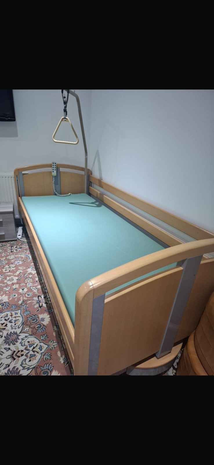 Elektriche Ziekenhuisbed  90/220, Huis en Inrichting, Ophalen, Verstelbaar, 90 cm, Eenpersoons