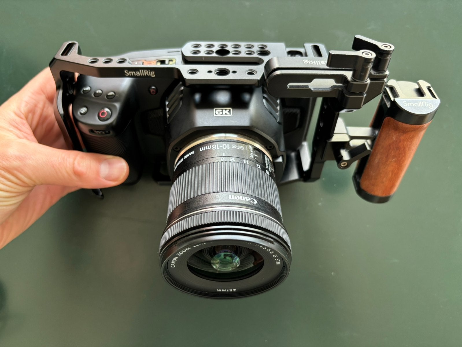 BMPCC 6K incl SmallRig Cage & lenzes etc. - Ready to shoot, Ophalen of Verzenden, Camera, Canon