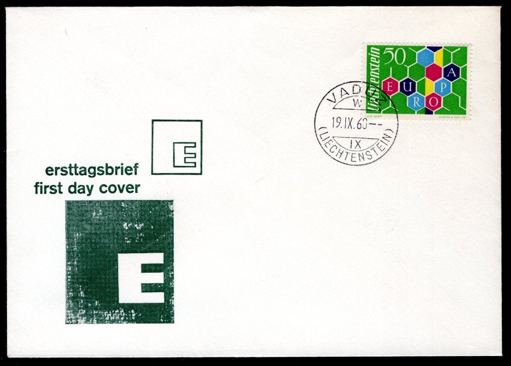 LIECHTENSTEIN Yt. 355 FDC 1960, Postzegels en Munten, Verzenden, Overige landen, Gestempeld