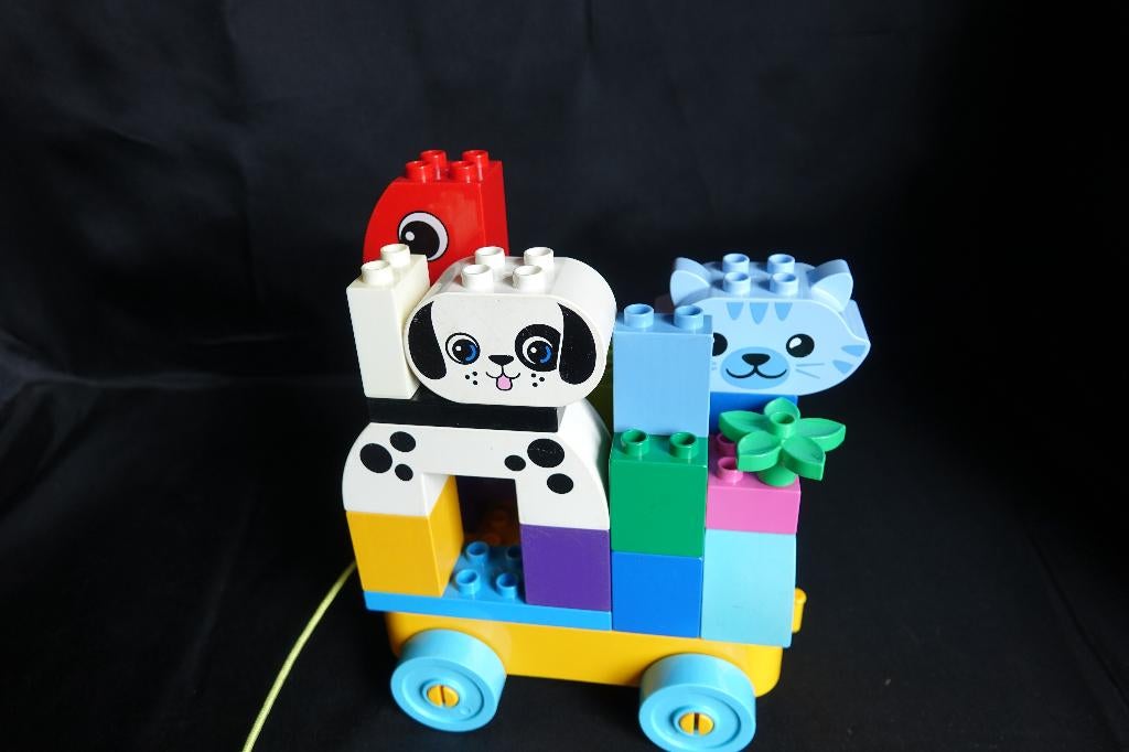 Lego Duplo combinatie set creatieve dieren + bouwen & rijden, Gebruikt, Ophalen of Verzenden, Meerdere sets, Duplo