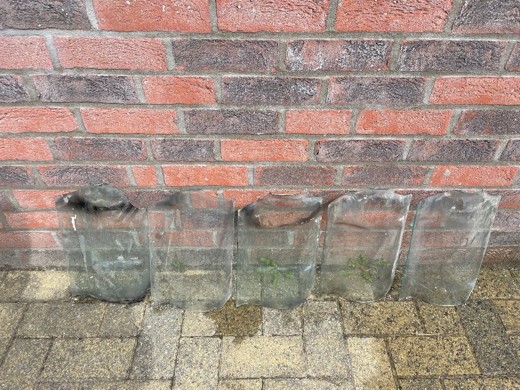 Glazen boomse pannen, Doe-het-zelf en Bouw, Dakpannen en Dakbedekking, Ophalen, Overige materialen, Gebruikt, Overige kleuren