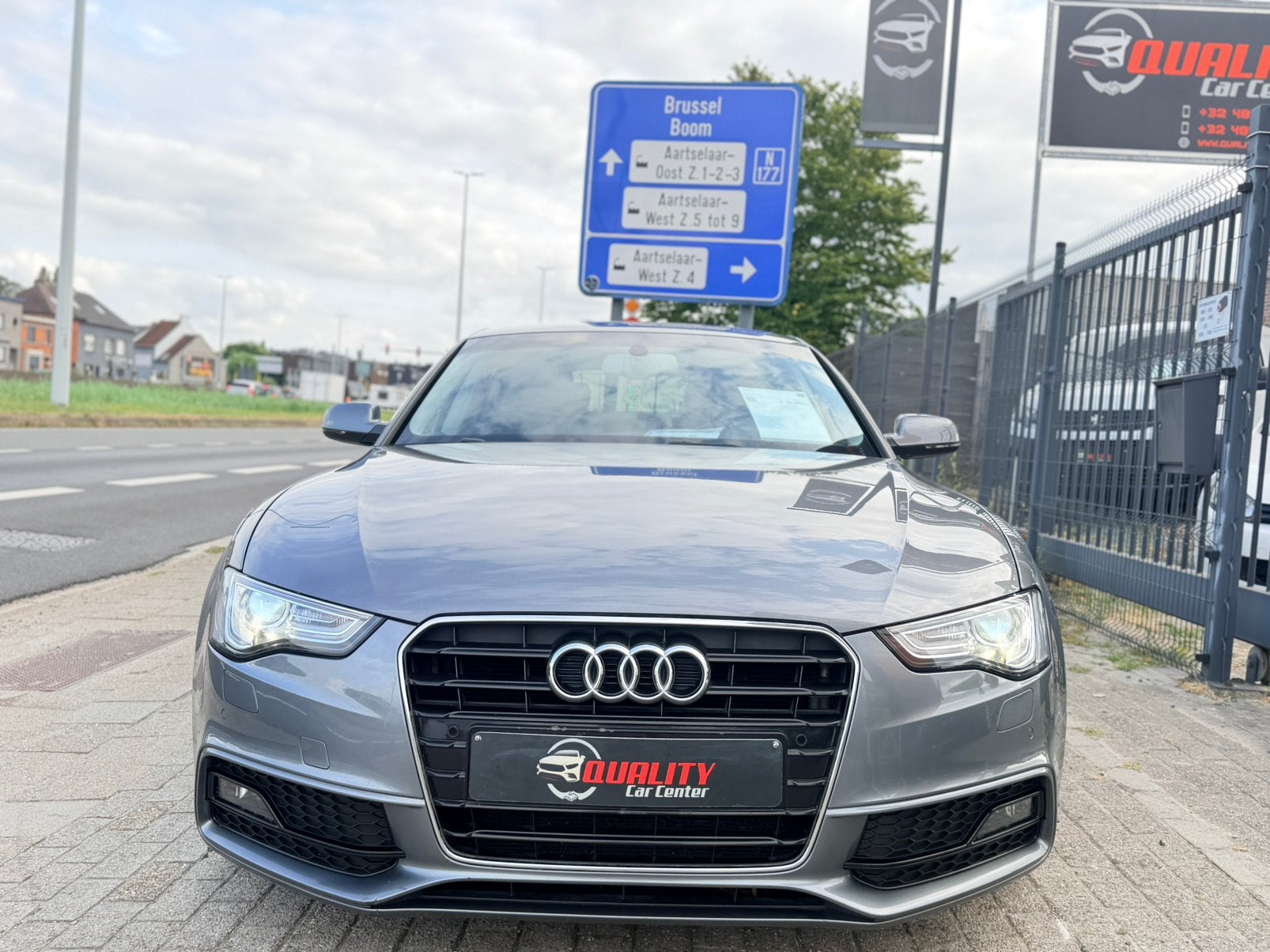 Audi A5 Sportback S-line Automaat 2015 100dkm 150pk Euro6b, Autos, Cuir, Argent ou Gris, Achat, Entreprise