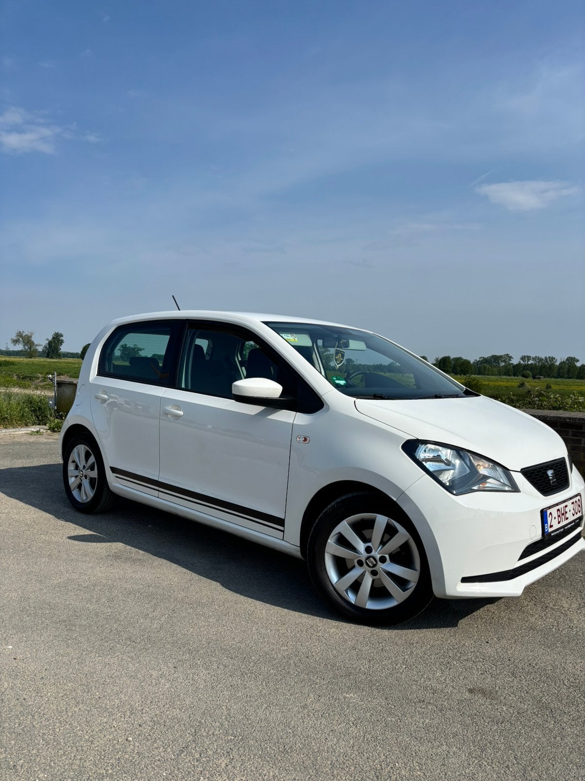 Seat Mii bj2019 Airco 5 deurs, Auto's, Voorwielaandrijving, 4 zetels, Stof, Wit