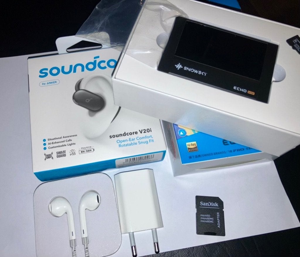 Fiio Snowsky Echo Mini Black + 32G SD, Apple lader & earbuds, TV, Hi-fi & Vidéo, Enlèvement ou Envoi, Comme neuf, Autres marques