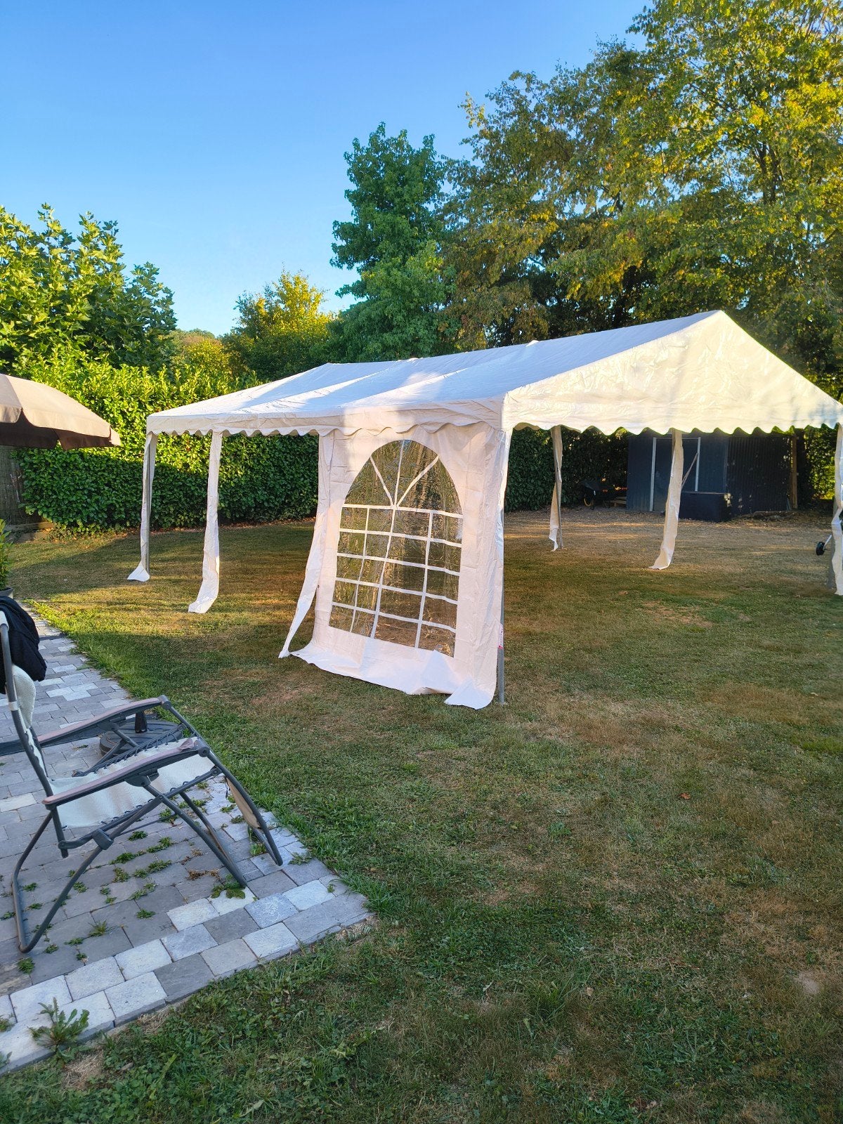Petit chapiteau 30m² PVC - complet, Tente de réception, Enlèvement, 2 mètres ou plus, 5 à 8 mètres