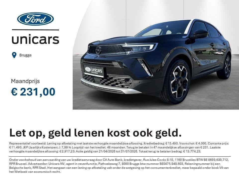 Opel Mokka 1.2 Turbo 96kW S/S Elegance, Auto's, Voorwielaandrijving, Stof, Gebruikt, 620 kg