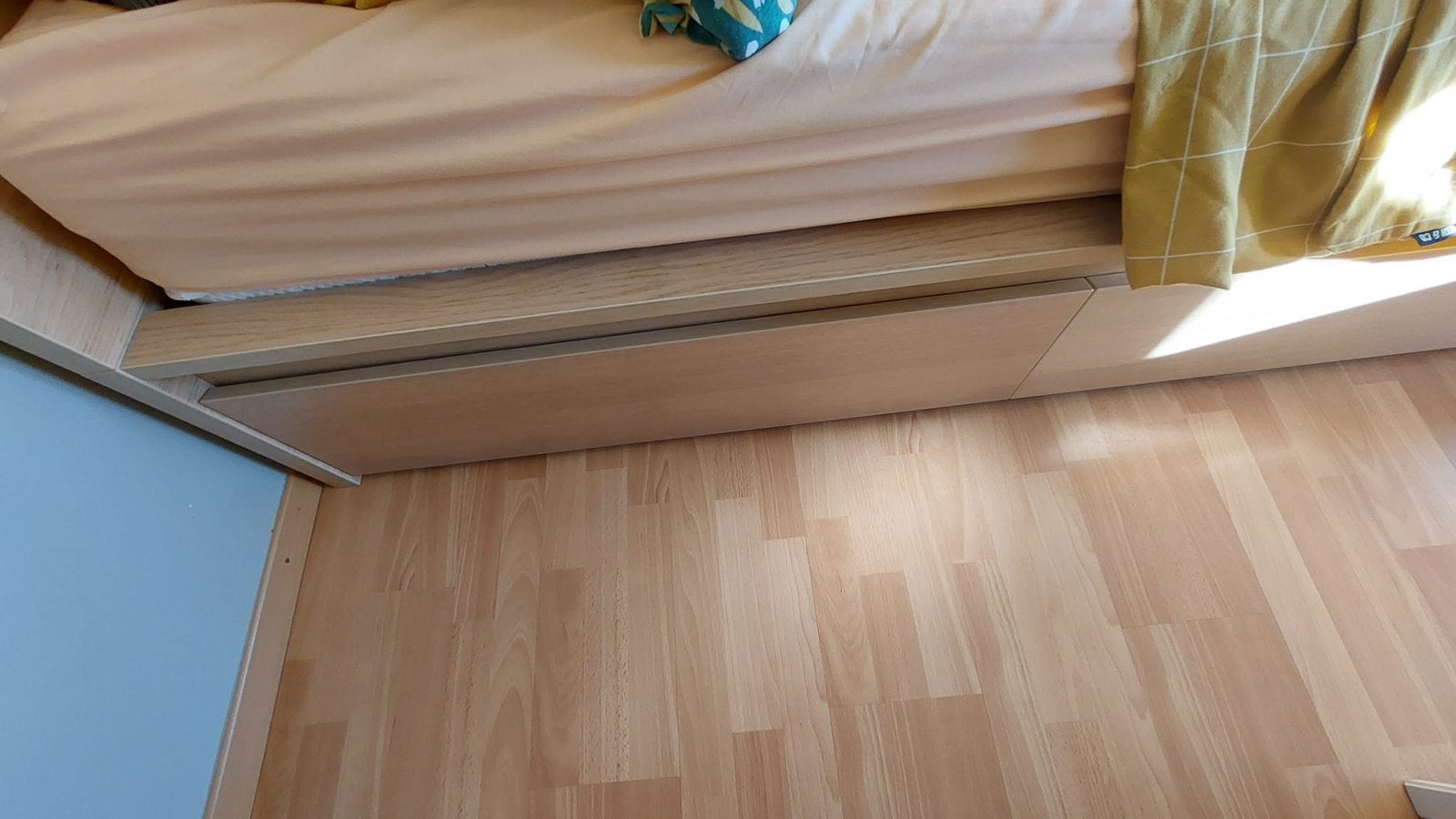 Bed Malm - Ikea, Ophalen, Bruin, Tweepersoons, 140 cm