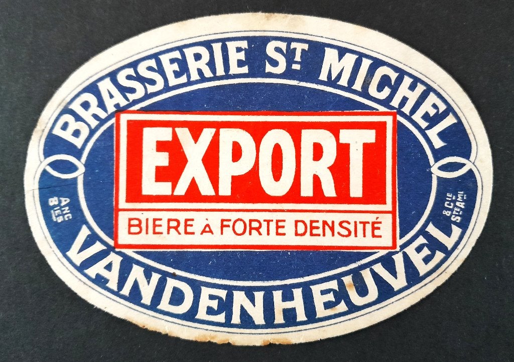 Brasserie St-Michel. Vandenheuvel. Etiquette., Envoi, Utilisé, Autres types, Autres marques