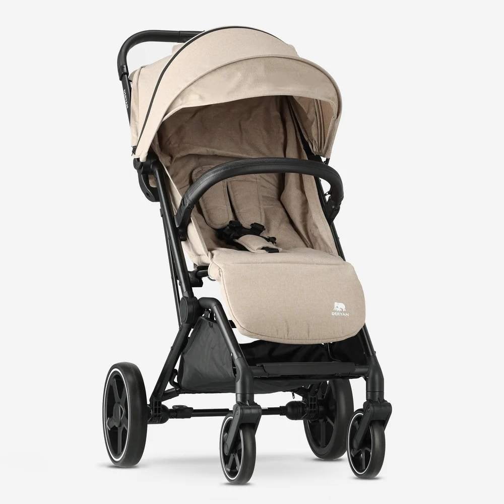 Deryan Luxe XP Buggy XL - Compact lichtgewicht - Nougat, Kinderen en Baby's, Ophalen of Verzenden, Zo goed als nieuw, Overige merken
