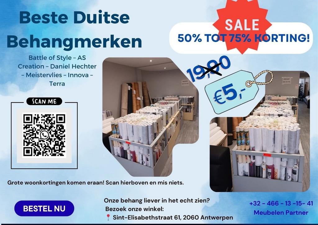 Behang - AS Creation / Daniel Hechter - tot 75% korting !, Huis en Inrichting, Stoffering | Behang, Ophalen