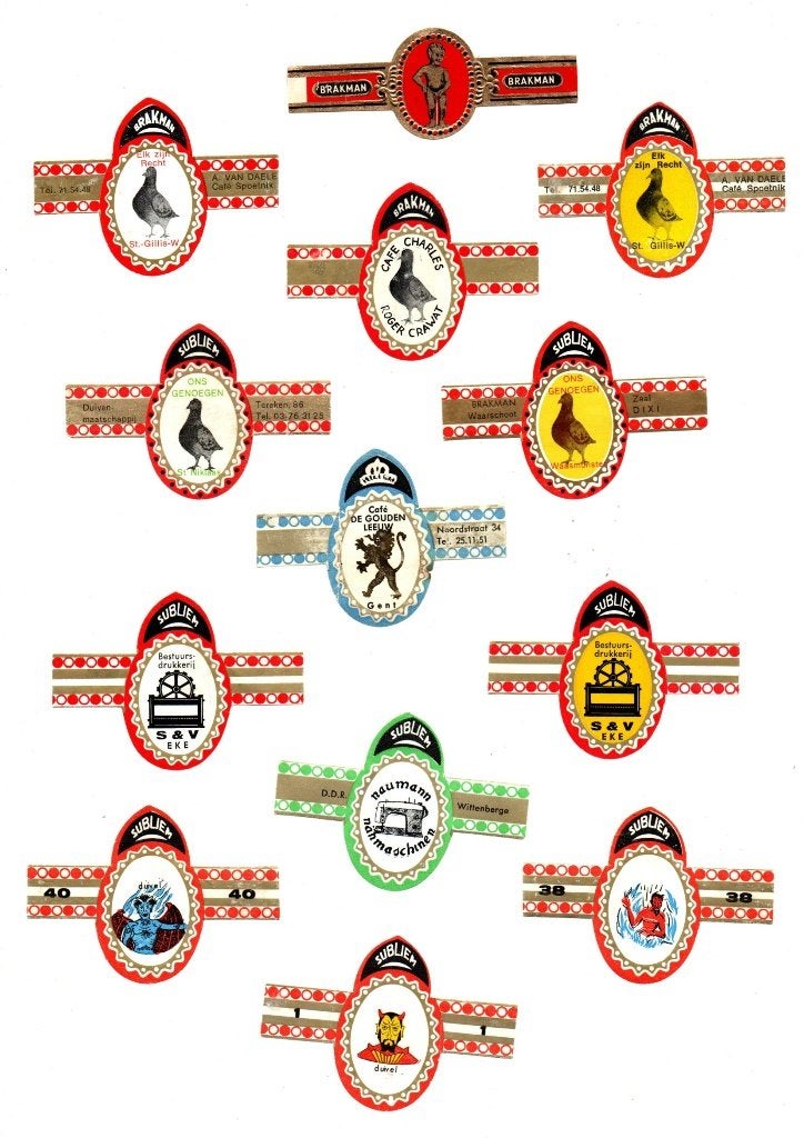 SIGARENBANDEN BRAKMAN RECLAME, Ophalen of Verzenden, Zo goed als nieuw, Sigarenbandjes