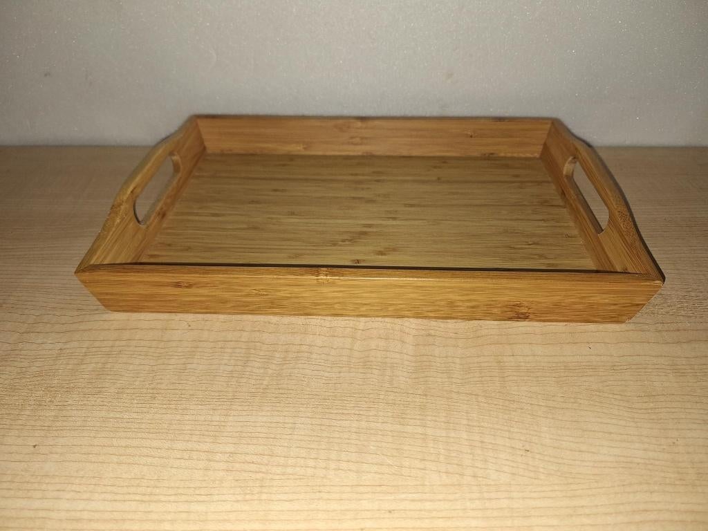 dienblad hout, Enlèvement ou Envoi, Comme neuf, Rectangulaire, Bois