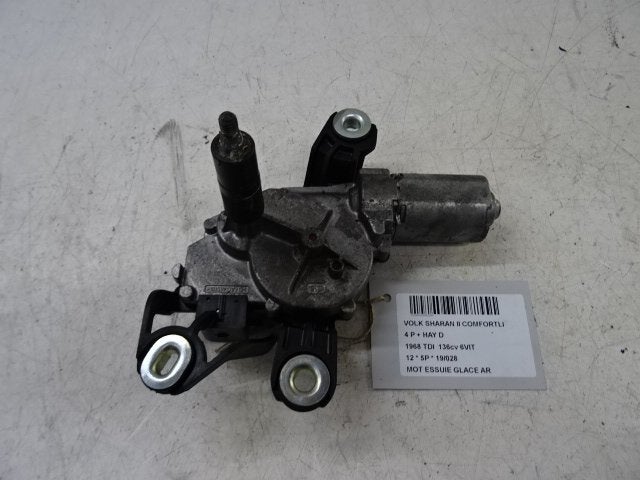 MOTEUR ESSUIE-GLACE ARRIÈRE Volkswagen Sharan (7N), Utilisé, Volkswagen