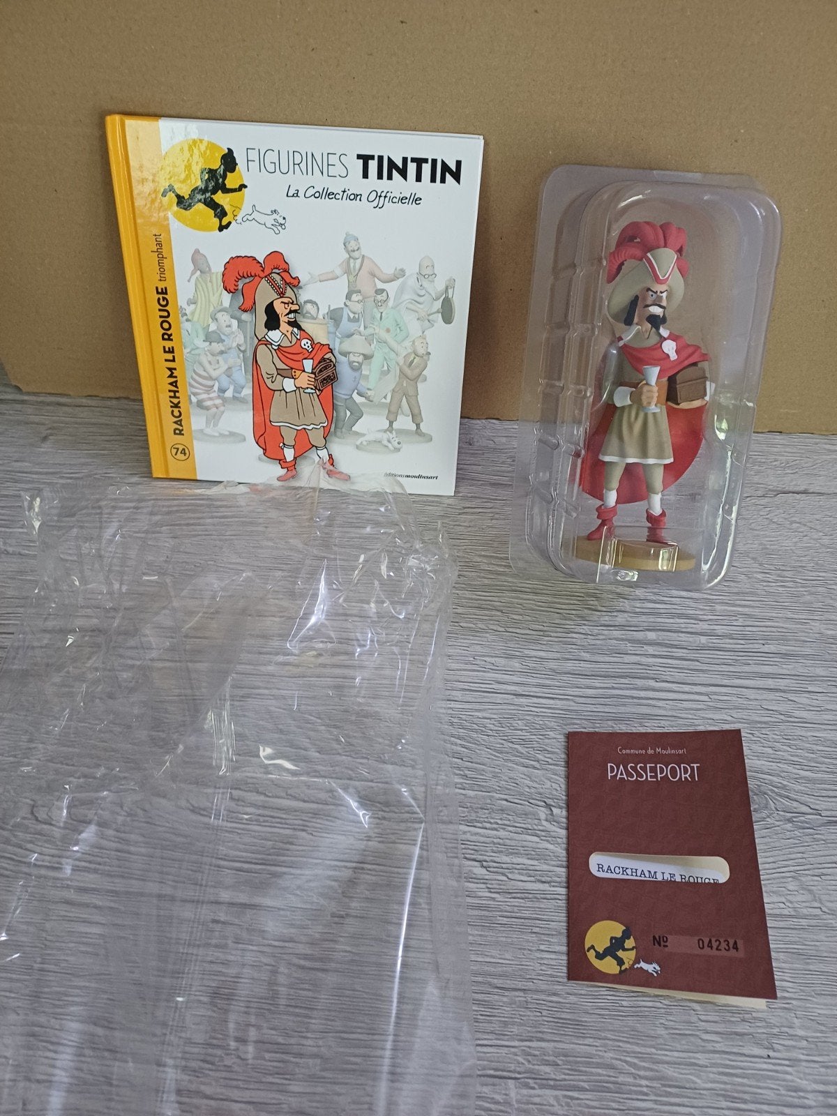 Figurine Rackham le rouge 74 Tintin, Enlèvement ou Envoi, Tintin, Comme neuf, Statue ou Figurine