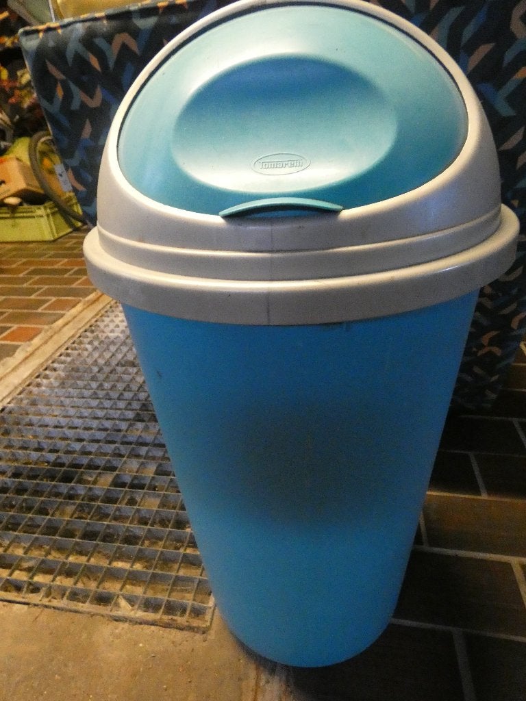 POUBELLE EN PVC AVEC COUVERCLE, Maison & Meubles, Comme neuf, Enlèvement, 75 – 100, 40 litres ou plus
