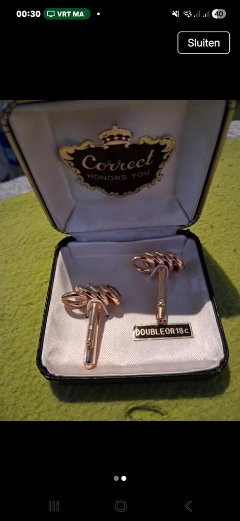 Te Koop: Oude manchetten knopen, Ophalen, Zo goed als nieuw