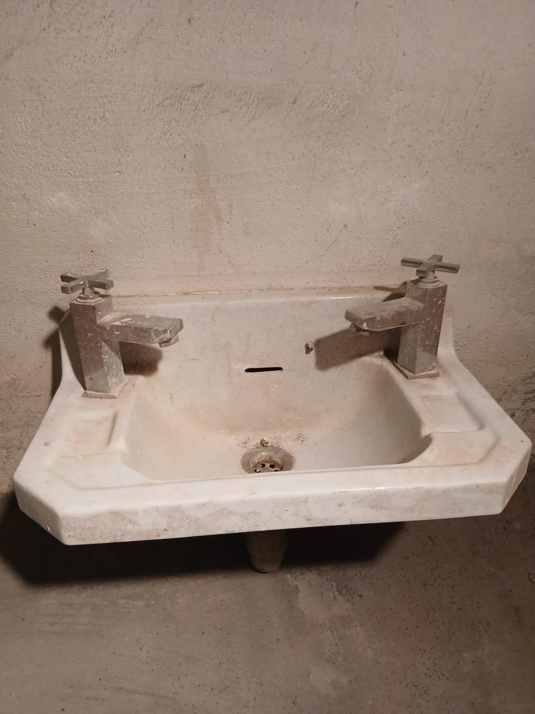 Vintage lavabo, Huis en Inrichting, Badkamer | Badkamermeubels, Ophalen, Gebruikt