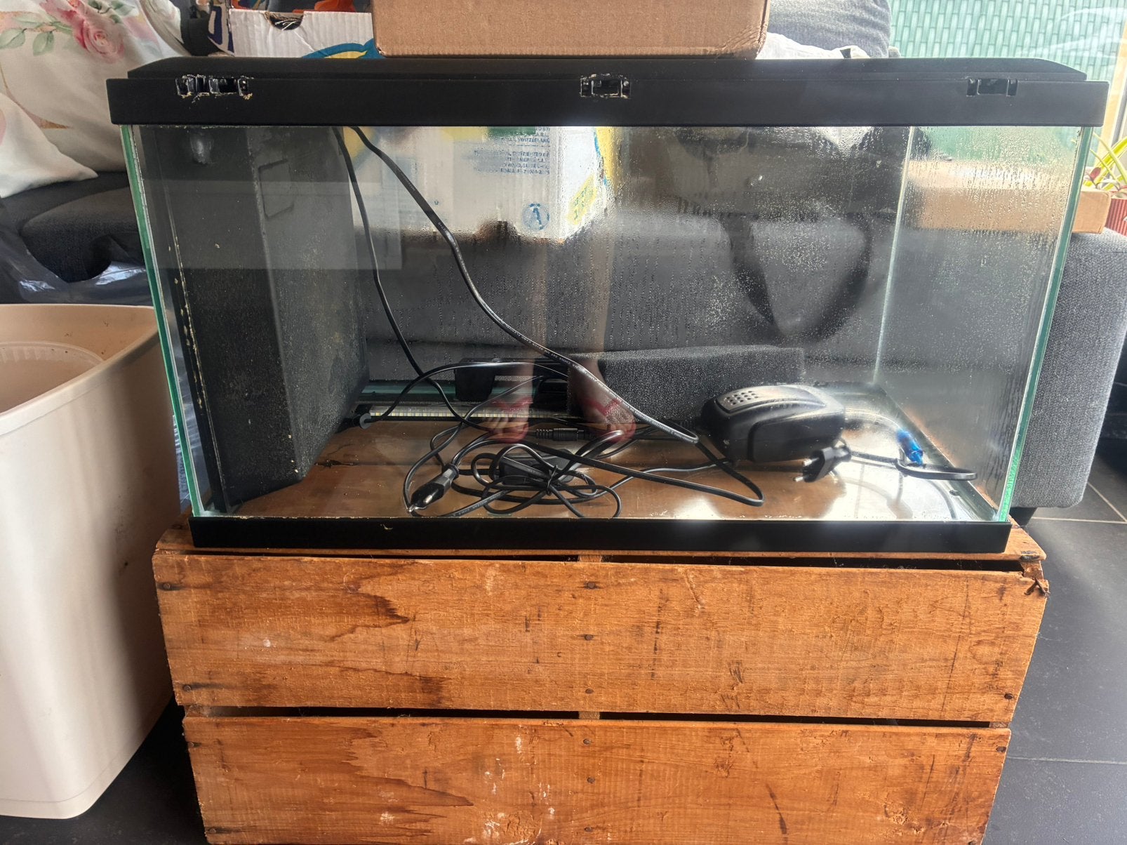 aquarium met alle benodigd heden., Dieren en Toebehoren, Ophalen, Gebruikt, Overige typen