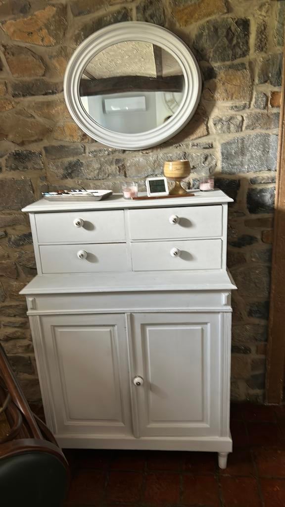 Meuble gris et miroir, Enlèvement, Comme neuf