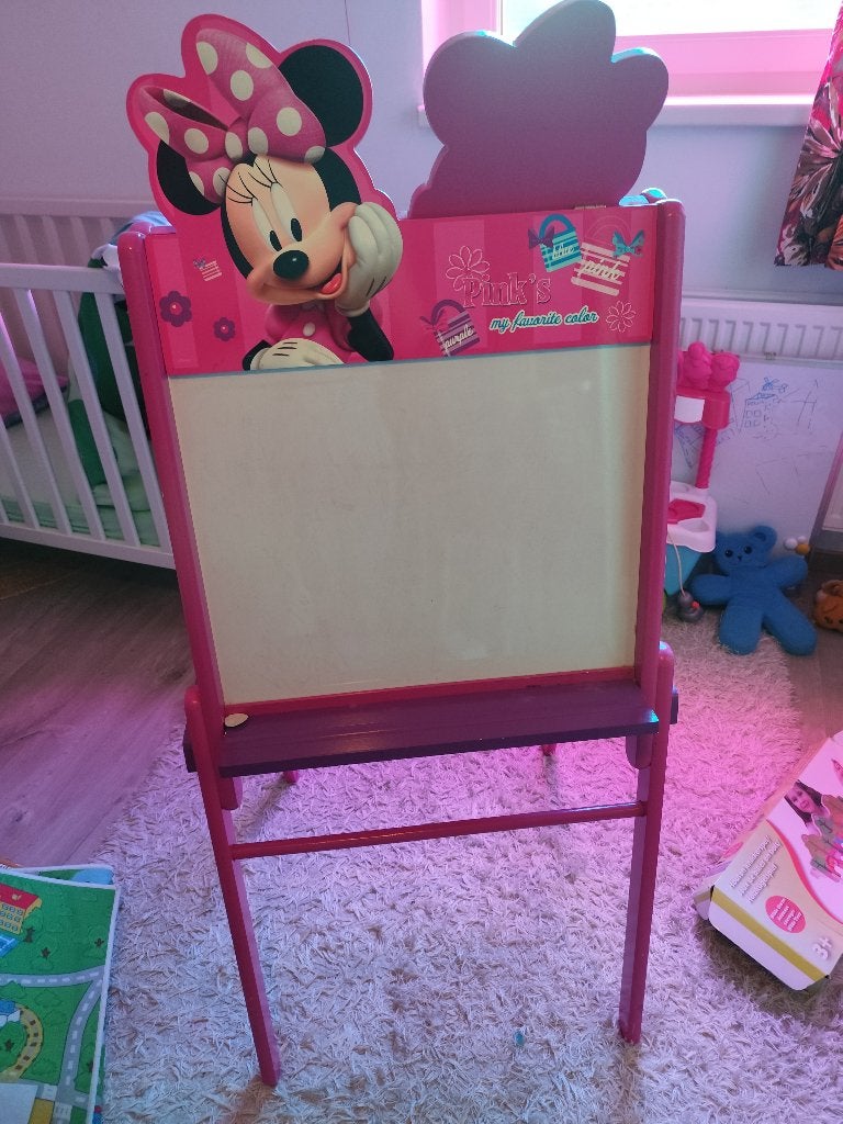 Disney - Minnie Mouse Houten schoolbord dubbelzijdig, Diversen, Ophalen, Gebruikt, Krijtbord