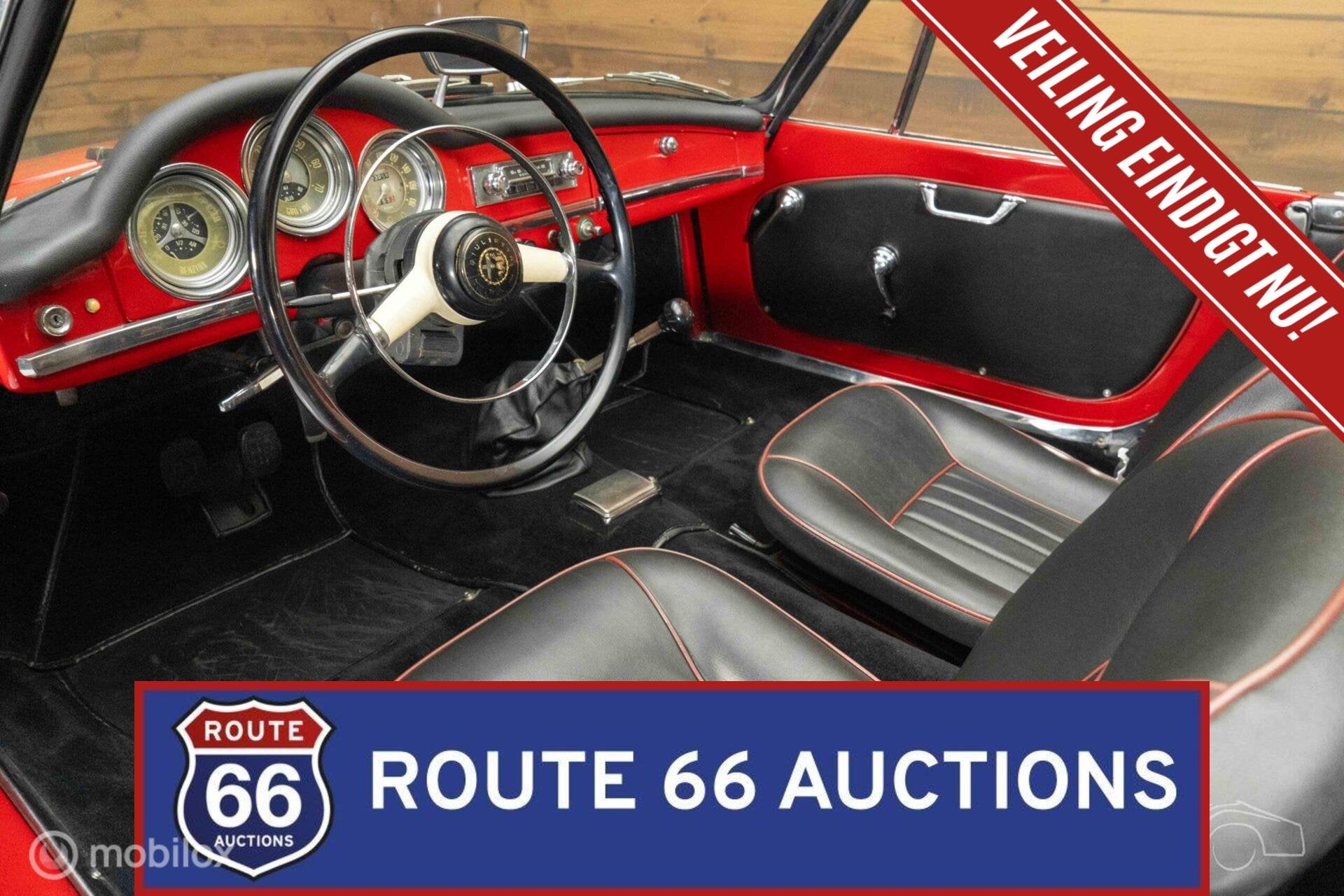 Alfa Romeo Giulietta Spider | 1961 | Route 66 Auctions, Autos, Achat, Entreprise, Boîte manuelle, Autre carrosserie